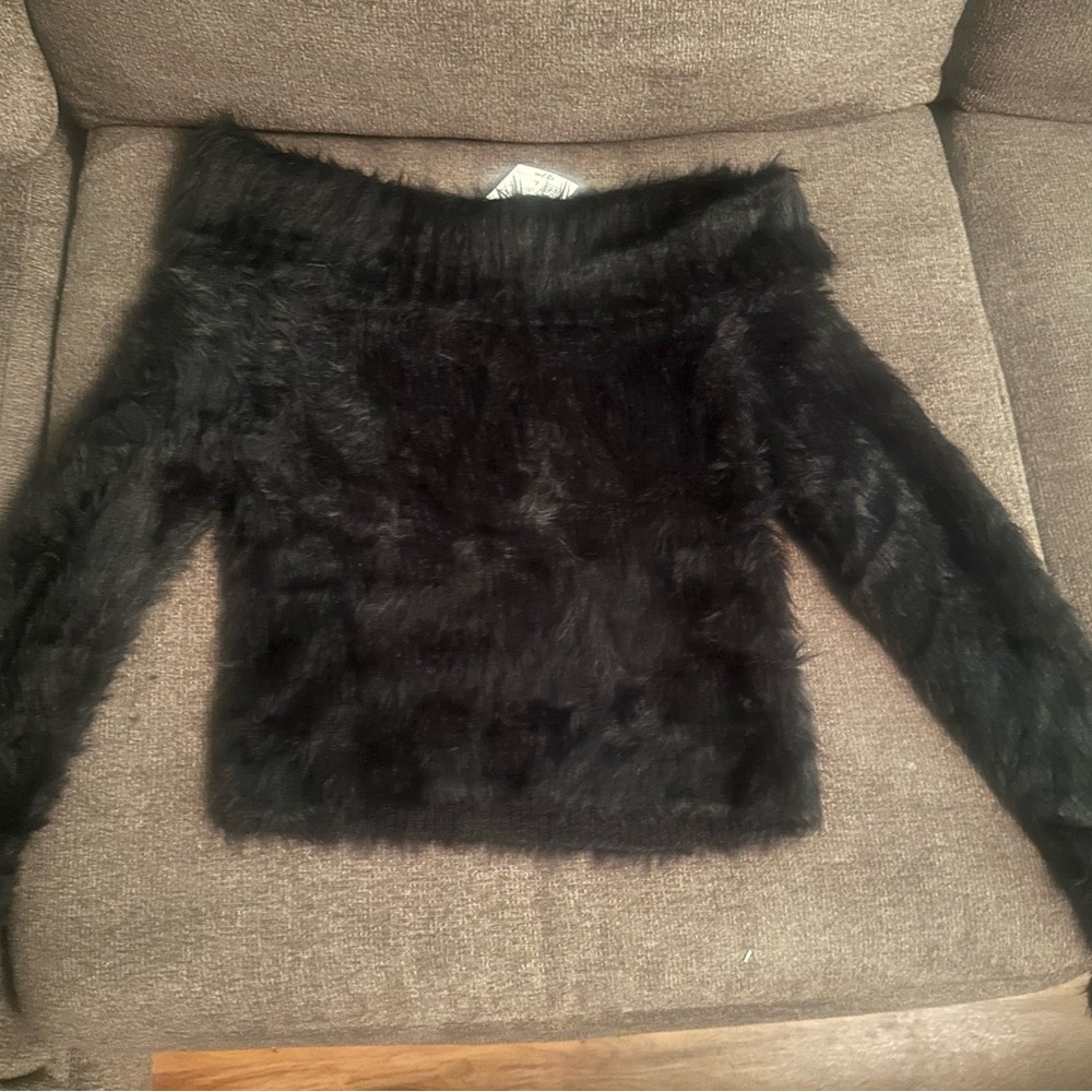 Brand new fuzzy long sleeve sweater